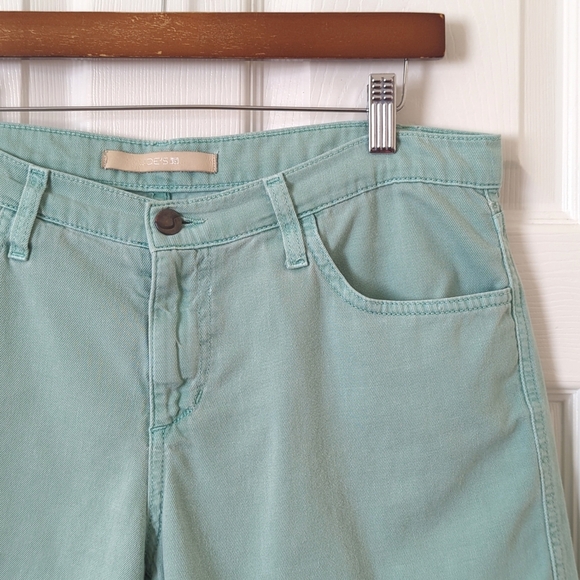 Joe's Jeans Classic Twill Cotton Low Waisted Relaxed Fit Shorts Aqua Blue 27 - Picture 2 of 13